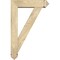 Ekena Millwork Traditional Arts and Crafts Rough Sawn Bracket w/ Offset Brace, Douglas Fir, 6"W x 22"D x 34"H BKT0604X22X34TRA03RDF - alternate 2
